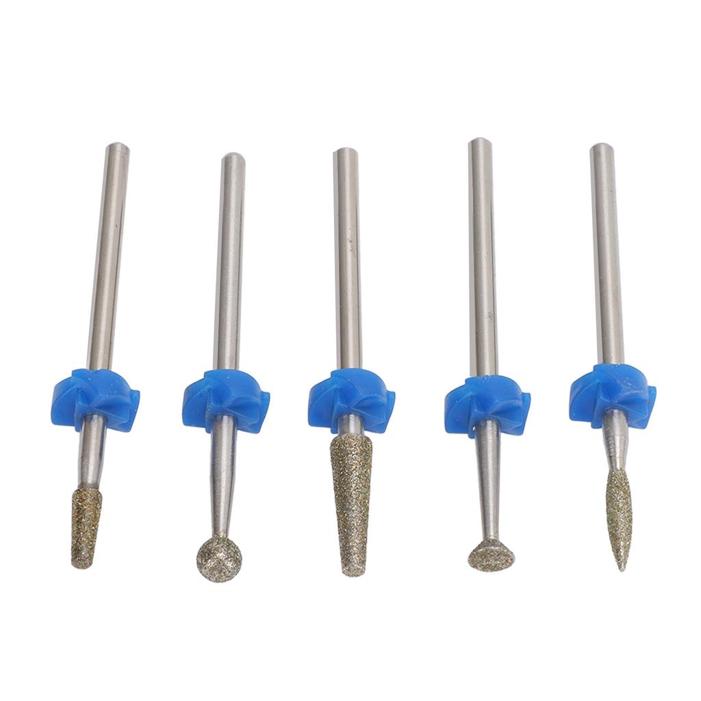 5PCS Nail Drill Bits Set Tungsten Steel Professional Nail Polishing Grinding Heads for Removing Acrylic Nails Gel