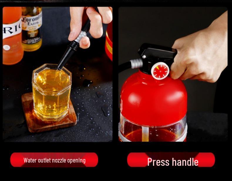 Influencer Drinkware: Manual Fire Extinguisher Alcohol Cannon & Beer Dispenser