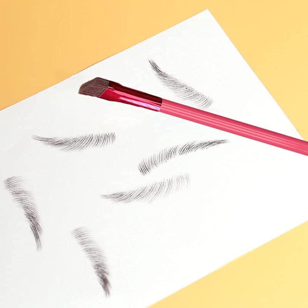 Multi-function Eyebrow Brush Ultra Thin Angled Eyeliner Brush Natural Eye Brow Concealer Contour Brush 2-pack