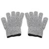 2Pcs Cut Resistant Gloves Level 5 Cutting Labor Gloves Suitable for Kitchen Garden Work Grey
