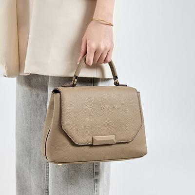 Women's High End Commuting Handbag New Cowhide Leather Shoulder Bag Large Capacity Crossbody Bag