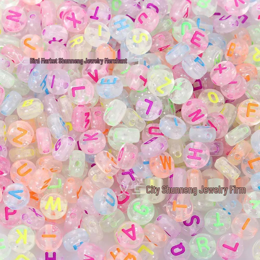 Acrylic Letter and Number Beads for Kids' DIY Jewelry and Crafts