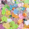 Resin Mini Luminous Animal Figurines - DIY Cartoon Toys for Micro Landscapes, Ideal Children's Gift