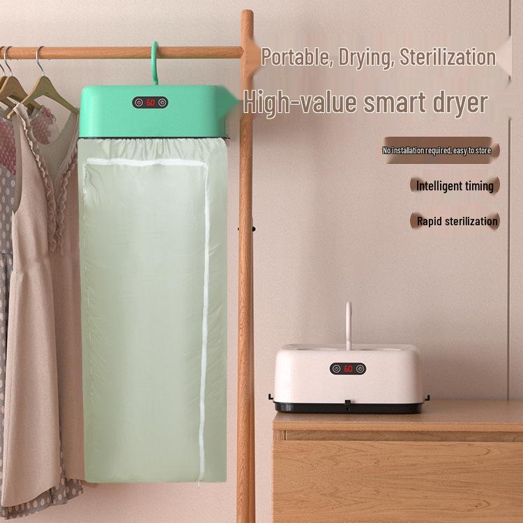 Portable Multi-Color Foldable Clothes Dryer with Hanger & Negative Ion for Home or Dorm