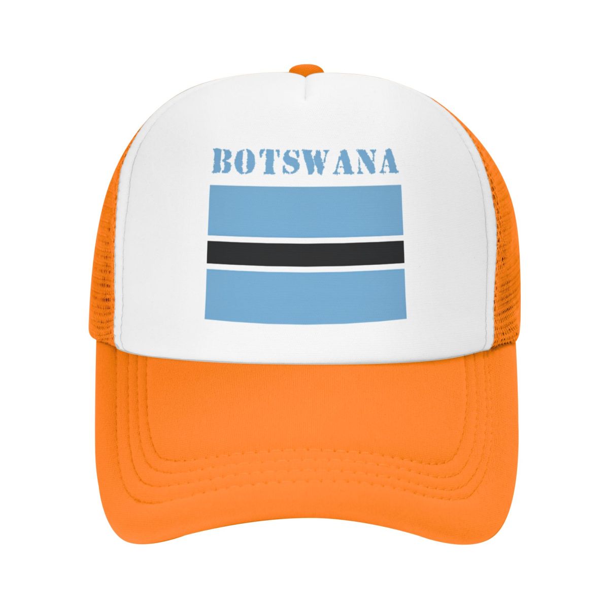

Custom Botswana Flag Baseball Cap Sun Protection Men Women s Adjustable Trucker Hat Summer Personalized Dad Hat One Size