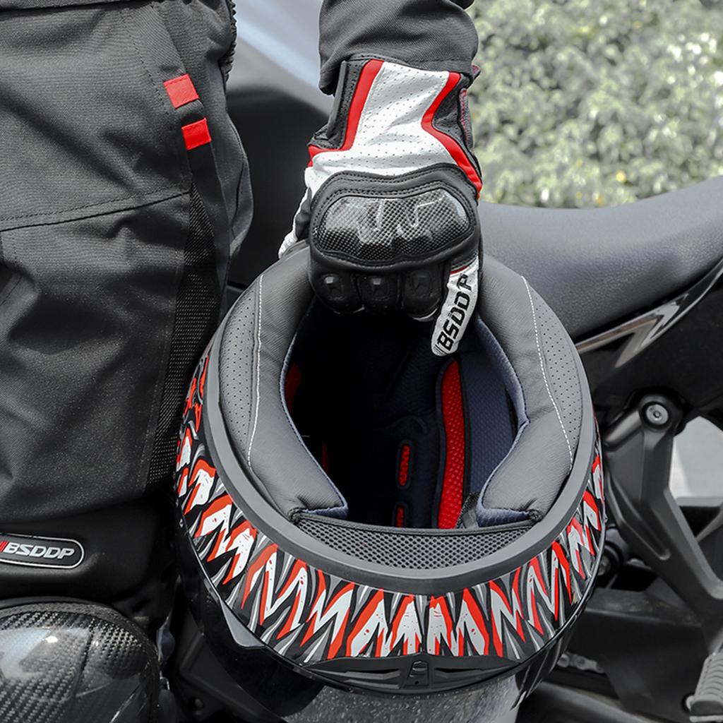 BSDDP Motorcycle Gloves for Men Women Touchscreen Motocross Dirt Bike Riding Gloves All Finger with