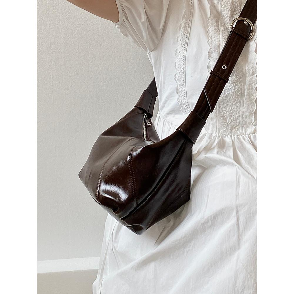 IELGY Ladies Deer Niche Design New Style Female Bag Retro Lazy Loose Sense Shoulder Bag Commuter Casual Messenger Bag