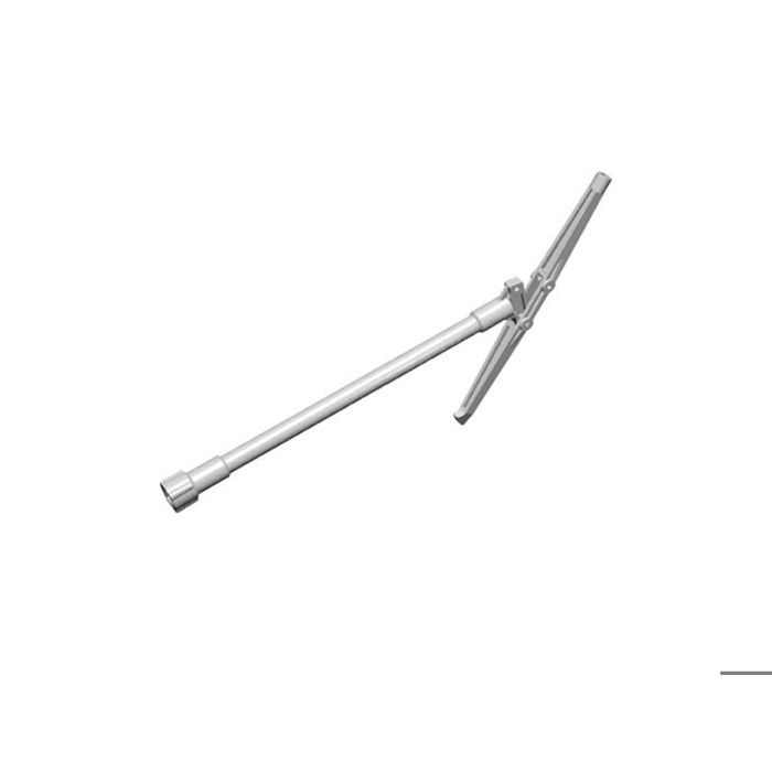 Mondial Extincteur Clé de barrage articulée en aluminium 50 x 50 mm pour les bouches d'incendie.