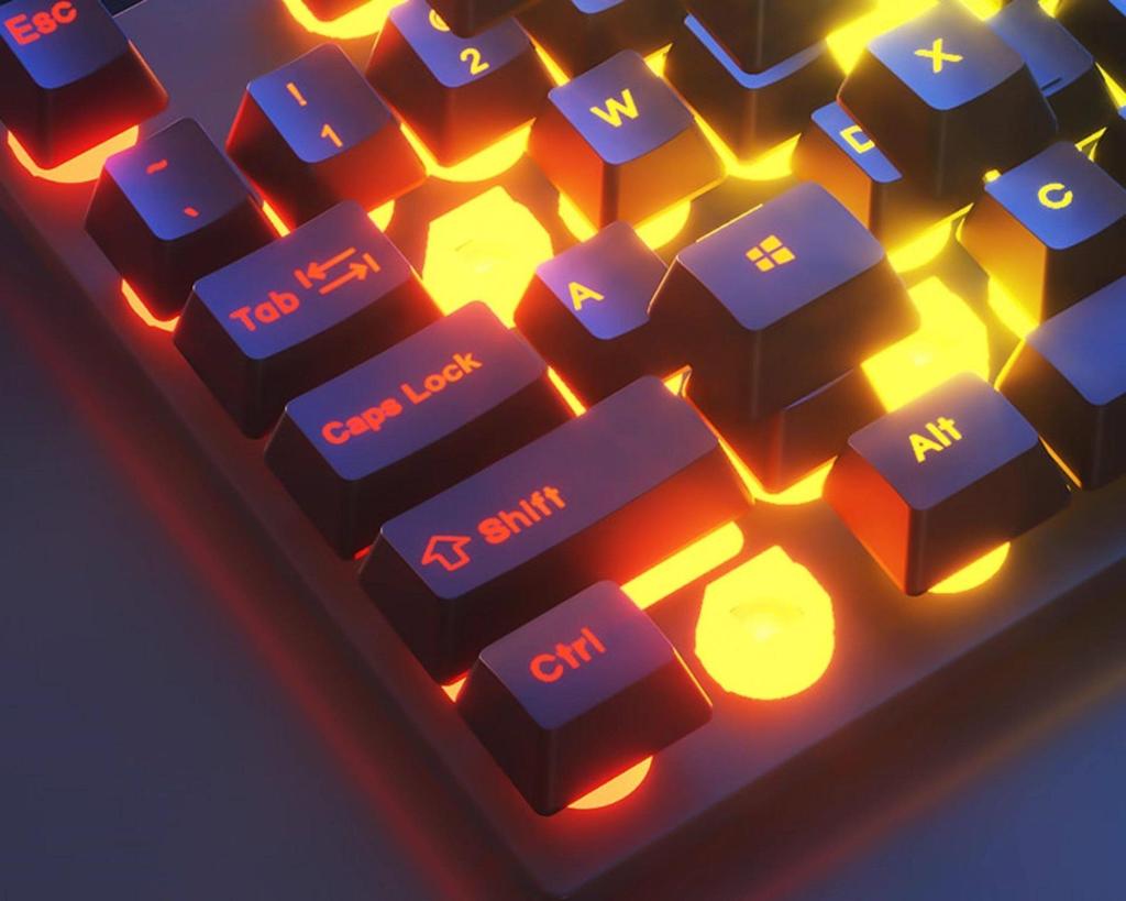 Silent E-sports Mechanical Feel Wired Keyboard and Mouse Set for Gaming and Typing