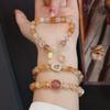 New Chinese Citrine Beaded Bracelet Strawberry Crystal Bracelet Bangles Women Fashion Jewelry Accessories Gift