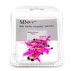 MNFT 10pcs/set 12# Rose Red Feather Silver Zebra Pattern Dry Fly Fishing Flies Fish Hook Nymph Lures Mayfly Baits