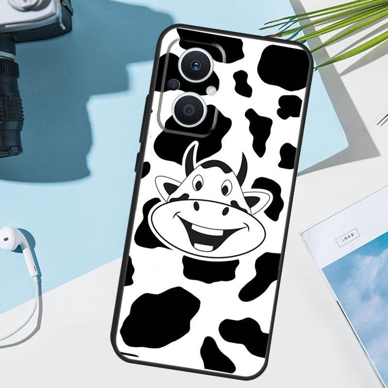 Cartoon Cute Cow Spots Cover For OPPO Reno 14 Pro 10 11 12 13 14F 13F 12F 11F 7 8 Lite OPPO Find X9 X6 X5 X8 Pro Case