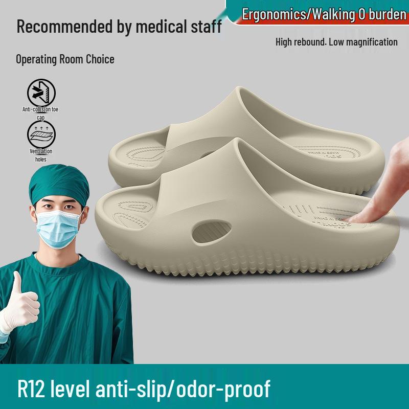 Женские летние 2025 года шлепанцы для операционной с поддержкой свода стопы и противоскользящей подошвой - Защита от запаха прохладные и удобные 40-41 for size 39-40 1250₽