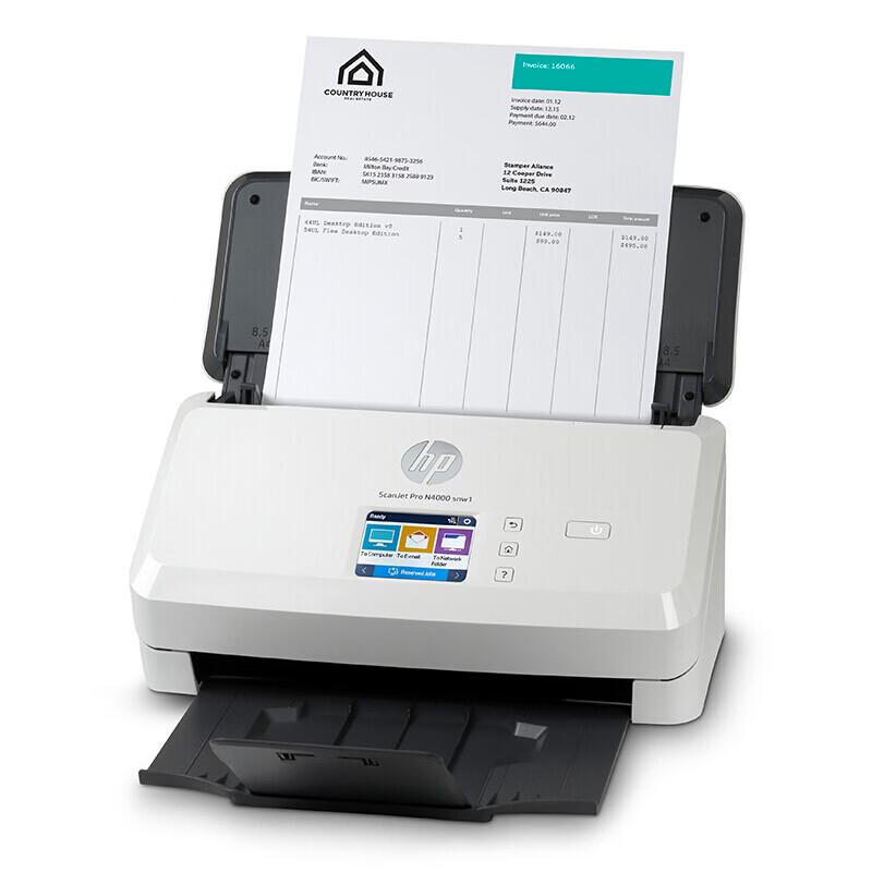 

HP SJ Pro N4000 snw1 Sheet-fed Scanner CN plug (adapter included)
