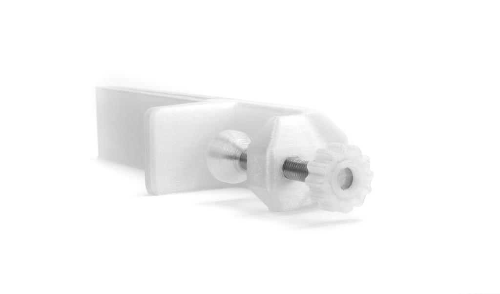 Partition Mounting Brackets for PLEXI 5-6mm for LONG TABLETOP 2 Pcs
