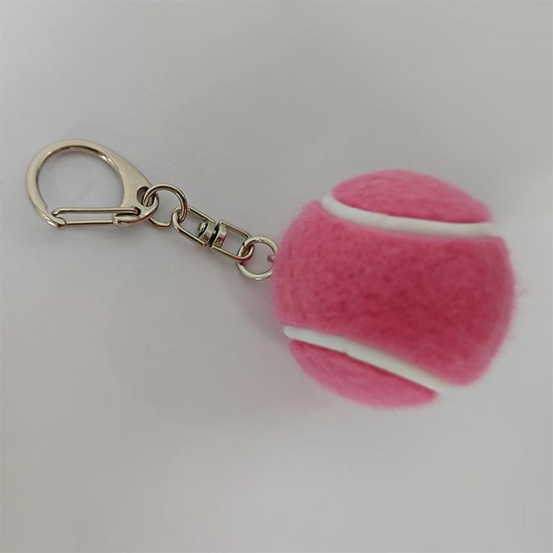 Mini Tennis Ball Keychains With Vibrant Assorted Colors And Metal Clasps For Backpack Decor Tennis Lovers Small Gifts