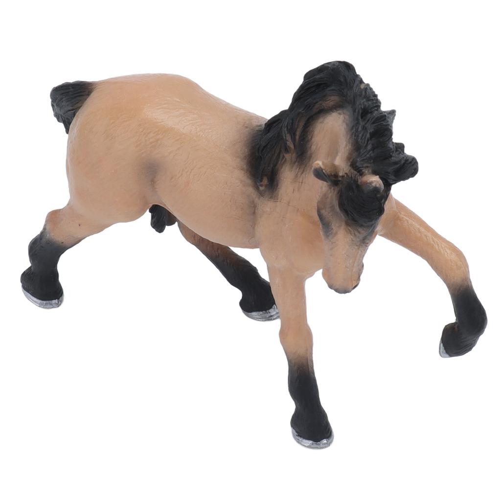 Lusitano Horse Solid Model Lifelike Animal Figurine Static Ornament Children Cognitive Toy