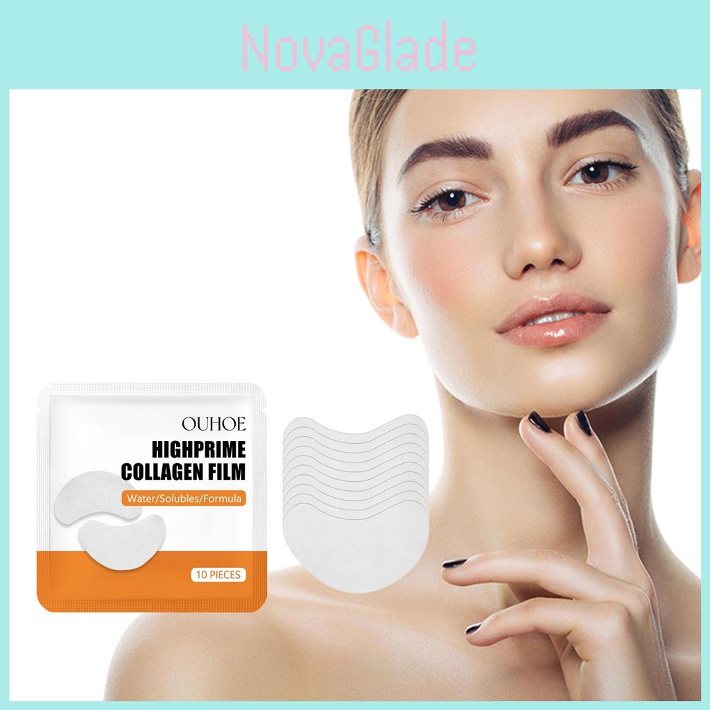 Ouhoe Collagen Eye Masks 10 Pieces Deep Hydrating Formula For Youthful Skin