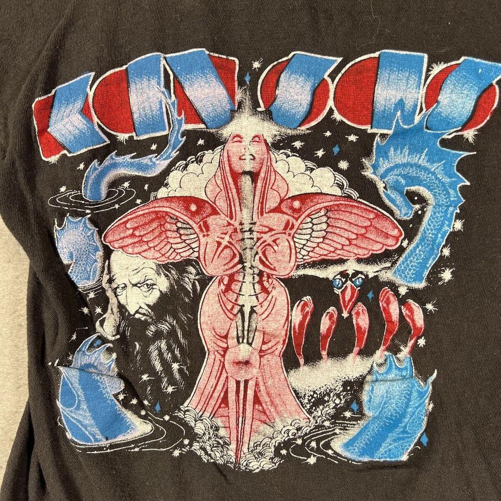 Vintage 70s Kansas Band S-234XL Shirt Black Gift fans D668 Unisex T-Shirt S