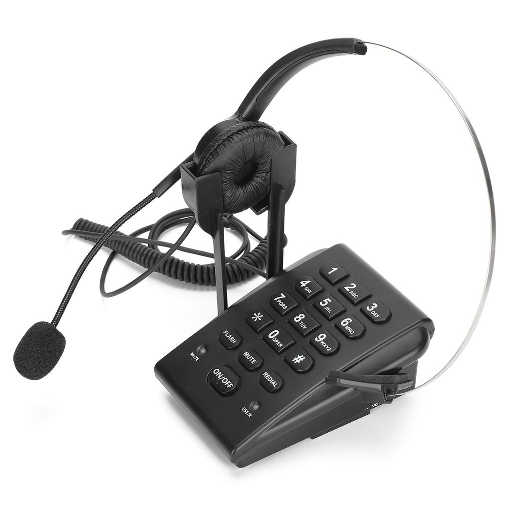 HT700 Schnurgebundenes Telefon mit Headset Callcenter-Telefon mit omnidirektionalem Mikrofon-Headset