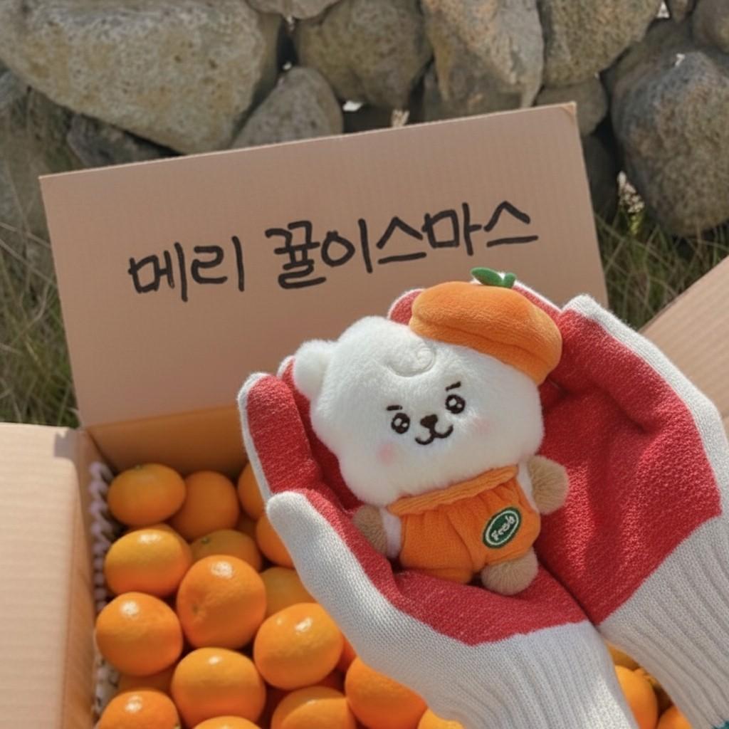 Adorable BT21 RJ Baby Orange Party Small Plush Doll