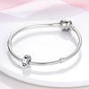 925 Silver Charms Silicone Spacer Beads Fit Original Bangle Bracelet DIY Gift For Women Jewelry Making
