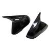 For Hyundai Sonata 2015-2019 OX Horn Car Rearview Side Mirror Cover Sticker Wing Cap Exterior Door Case Trim Shell Silver Frame