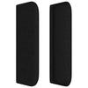 vidaXL Kopfteil mit Ohren Schwarz 93x16x78/88 cm Stoff