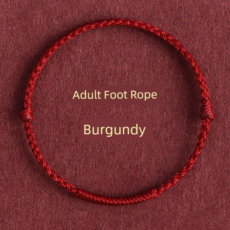 This Animal Year Red Rope Bracelet Female Couple Anklet Bad Luck Lucky Carrying Strap Baby Kids Safe Foot Chain Male Gift