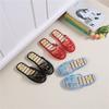 Handmade Beaded Home Slippers Women's Summer Indoor Mesh Wooden Flooring All Season Slippers Flat Heel