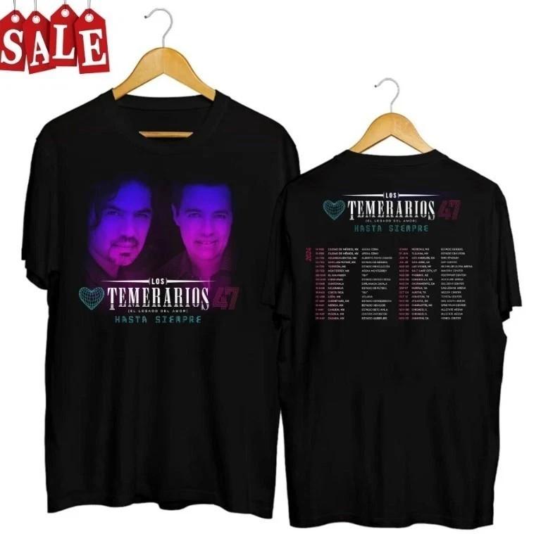 Rare Los Temerarios Band Tour Shirt Double Side Gift For Fans Shirt Unisex T-Shirt S