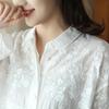 DIMANAF New Spring Shirt Women 2025  Lace Blouse Long Sleeve Basic Fashion Tops Tees Casual Loose White Tees