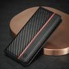LC.IMEEKE For Google Pixel 7a PU Leather Wallet Phone Case Carbon Fiber Texture Stand Cover