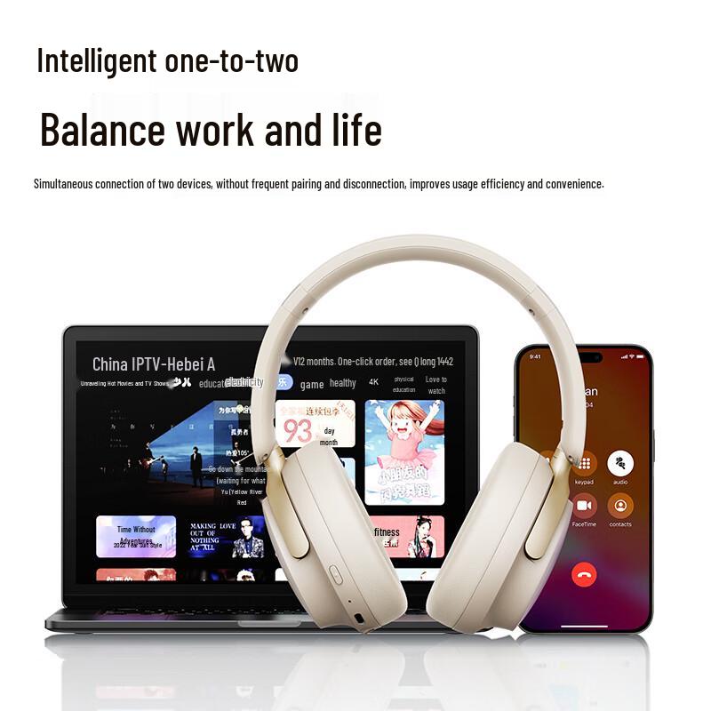 Picun NC60 Active Noise Cancelling Wireless Headphones