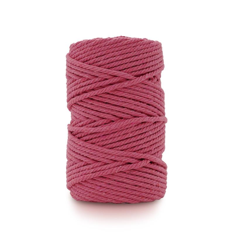 DIY 50 Yards Cotton Rope 3mm Colored Cotton Rope Handmade Cotton Thread Rope Woven Tapestry Rope Binding Rope, Gift Packaging Rope