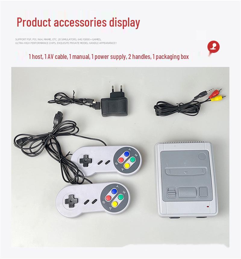 European SFC Red & White Mini SNES TV Console: 8-bit, 620 Built-in Games
