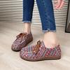 Fashion Shoes Female 2025 Lace-up Women's Flats Fashion Printing Hot Sale Plus Size Best Seller Light Outdoor Casual Flat Single Shoes