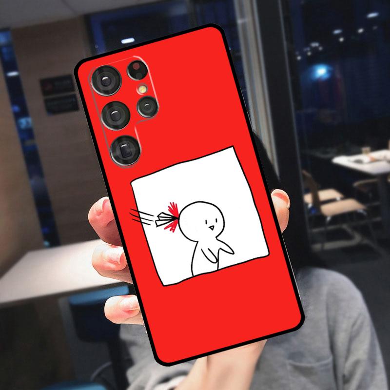 

Funny Expression Couple Cartoon Matchman Cover For Samsung Galaxy S24 Ultra S25 S22 S23 Plus S20 S21 FE S9 S10 S23 FE Phone Case Note 20 Ultra