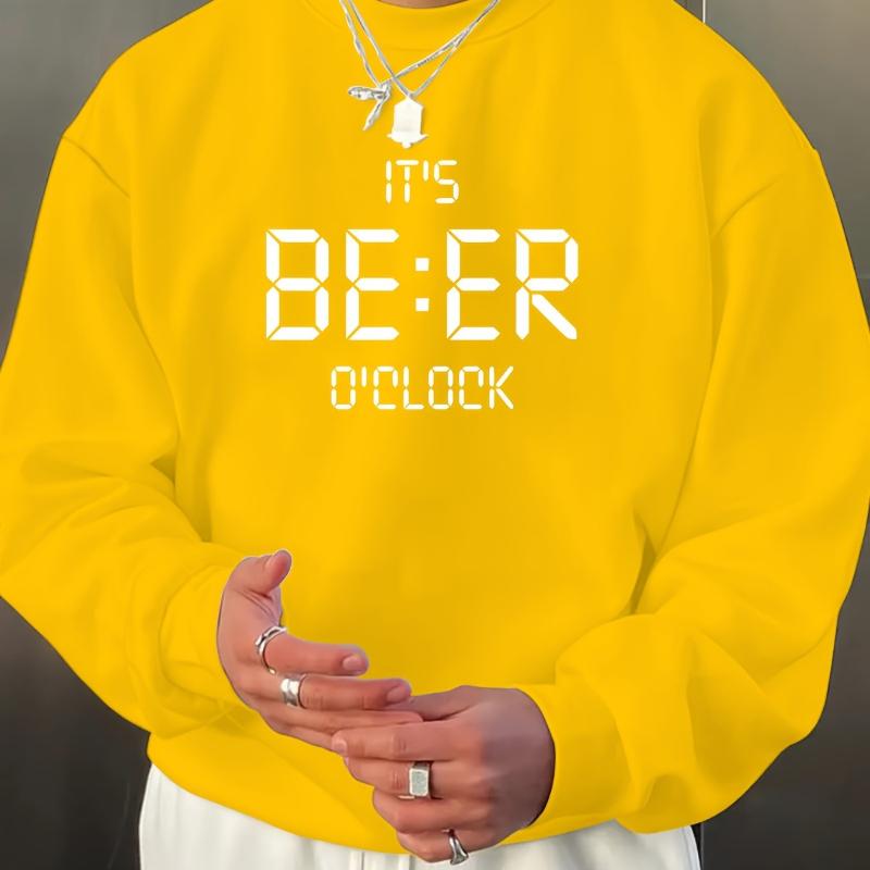 

Men s Crew Neck Sweatshirt, Stretch & Flexible, Ideal for Hiking & Casual Activities XXL красный