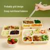 Corn Starch 5-Compartment Disposable Meal Prep Containers