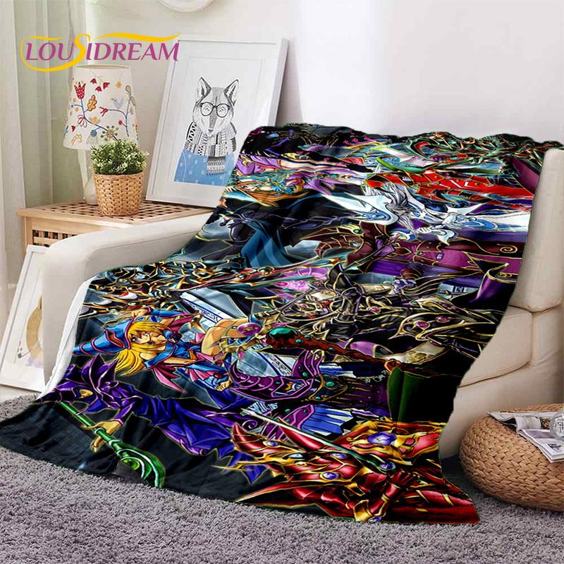 Yu-Gi-Oh Anime MONSTER CARD Cartoon Soft Blankets,Throw Blanket Comfortable Blanket for Picnic Beds Sofa Home Bedroom Kids Gifts