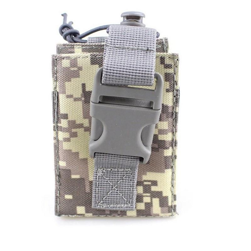 Tactical Walkie Talkie Pouch Oxford Molle Radio Pouch Holder Pocket Portable Outdoor Hunting Sports Waist Bag Interphone Holster