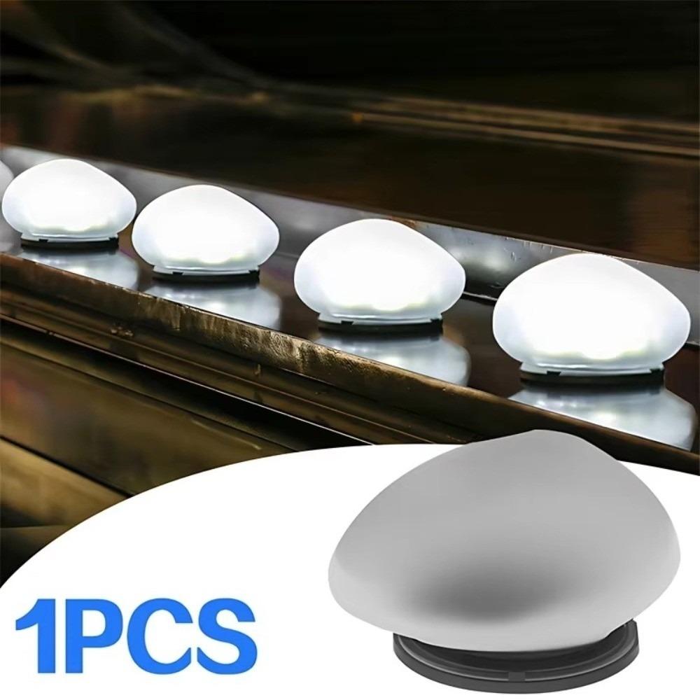 LED Frosted Glass Ground Lamp Solar Powered Solar Powered Rock Light Solar Stone Light Yard