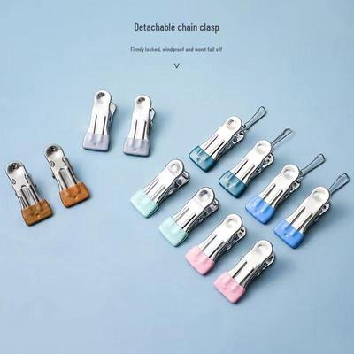 Stainless Steel Windproof Clothes Drying Clips - Secure, Compact Pegs for Hanging and Drying