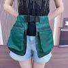 Oil-Resistant Waist Pack with Ethnic Patterns for Camping Large-Capacity Design