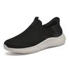 Men's shoes 2025 summer new one-foot casual sneakers middle-aged and elderly fly-woven mesh breathable anti-odor soft-soled shoes