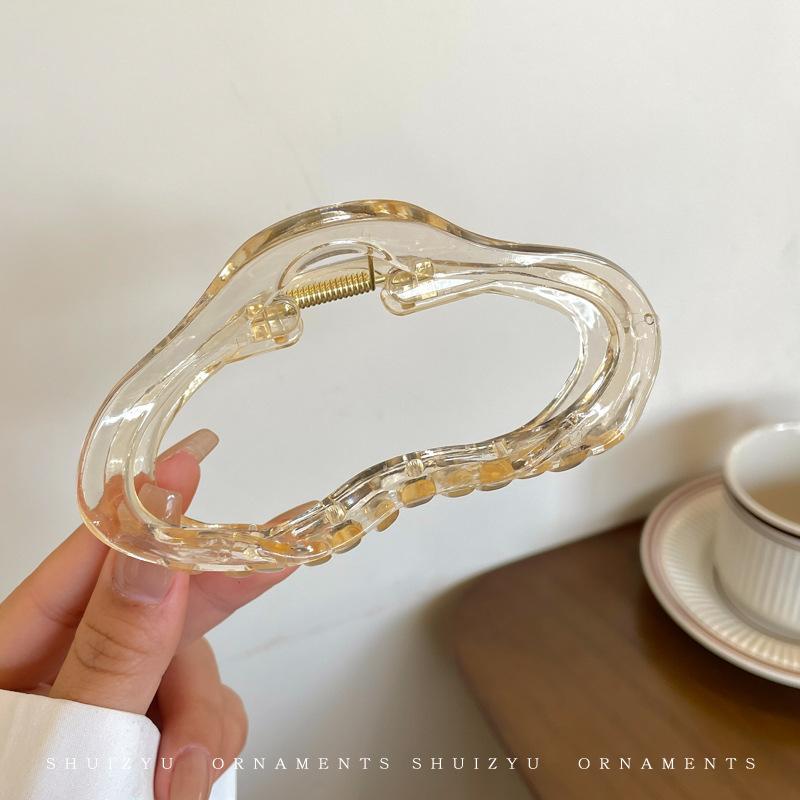 

Large Cloud Hairpin Female Net Celebrity Simple Temperament Hairpin on The Back of The Head, Large Amount of Hair, Shark Clip Hair Accessories
