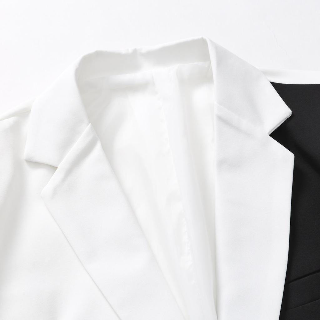 Frühling 2022 Herren Colorblock Lässiger Blazer - Europäischer und Amerikanischer Stil Einfache Anzugjacke
