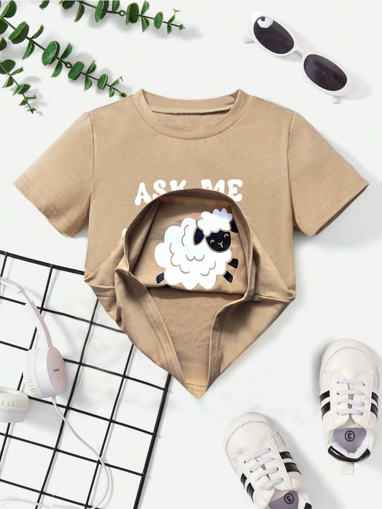 Baby Boy T-Shirt Ask Me About My Moo Cow Little Cowboy Cotton Kids T Shirts Toddler Summer Dinos Funny Tee