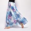 Bohemian Long Skirt Summer Retro Beach Skirt European and American New Style Printed Chiffon Skirt